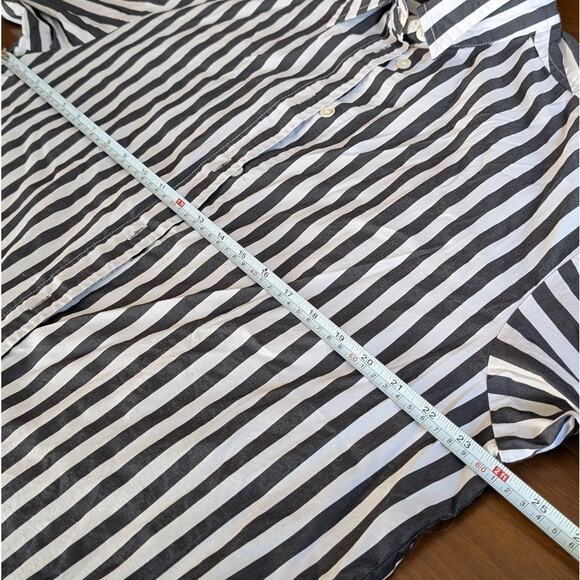 THE FRANKIE SHOP Striped Button-up Long Sleeve Cotton Shirt, size F(One Size) - Picture 5 of 9